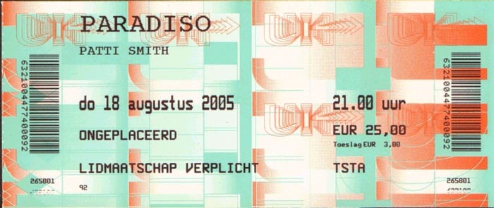 Ticket Paradiso August