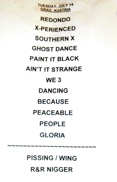 Setlist